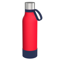 donkerblauw, rood