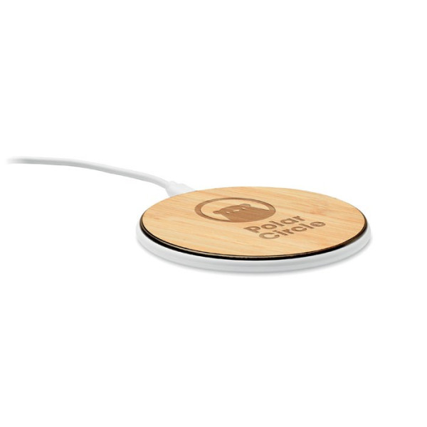DESPAD + - Draadloze oplader 15W in bamboe