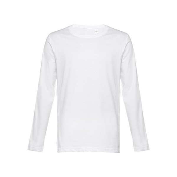 THC BUCHAREST WH. Katoenen heren-T-shirt met lange mouwen
