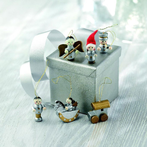 HELSINBORG - Set van 6 kerstdecoraties