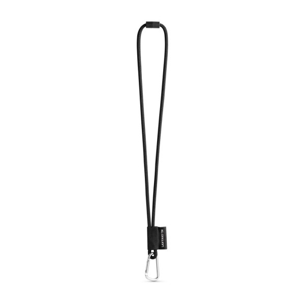 75091. SET Lanyard NAUTIC Long (Ø 7 mm) met 55 mm D-vormige karabijnhaak en Ø 7 mm veiligheidssluiti